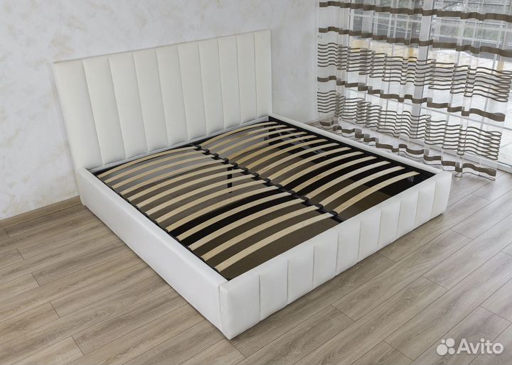 Кровать 180х200 с подъемным механизмом слоновая