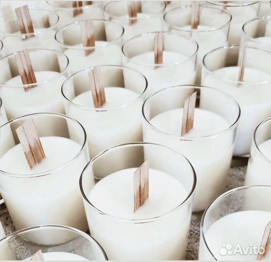 Натуральный соевый воск для контейнерных свечей