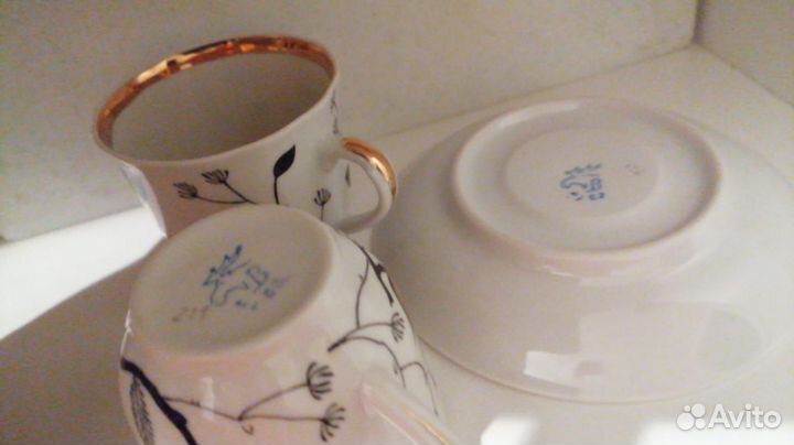 Чашкасервиз Вербилки Золотая Роза. Предметы