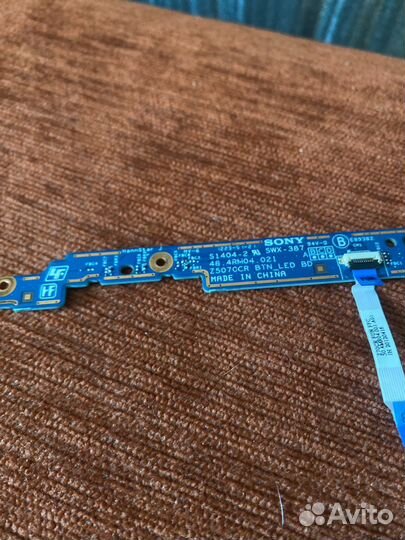 Плата кнопок включения sony vaio sve17