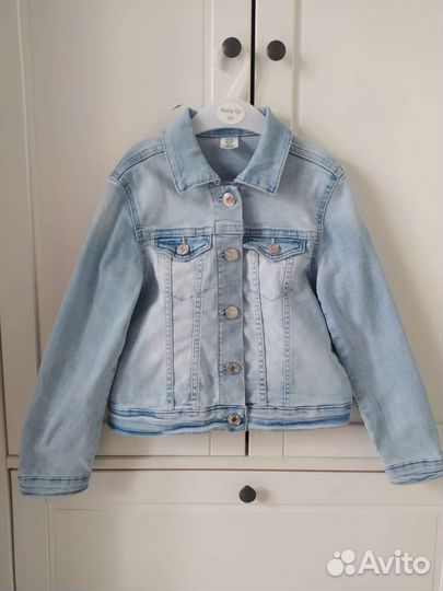 Джинсовая куртка hm 122 для девочки