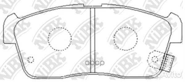 Колодки тормозные дисковые PN9443 NiBK