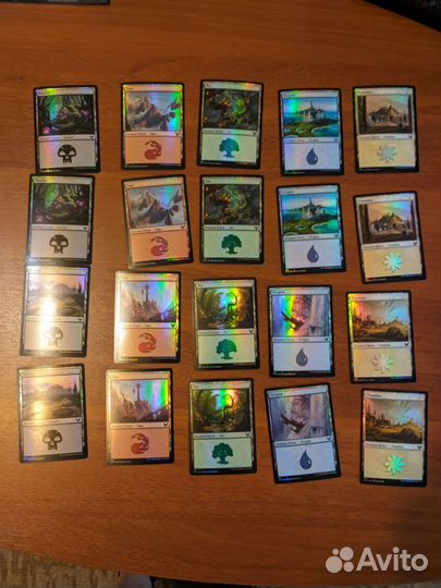 MtG 20 фойловых базовых земель Стриксхейвен