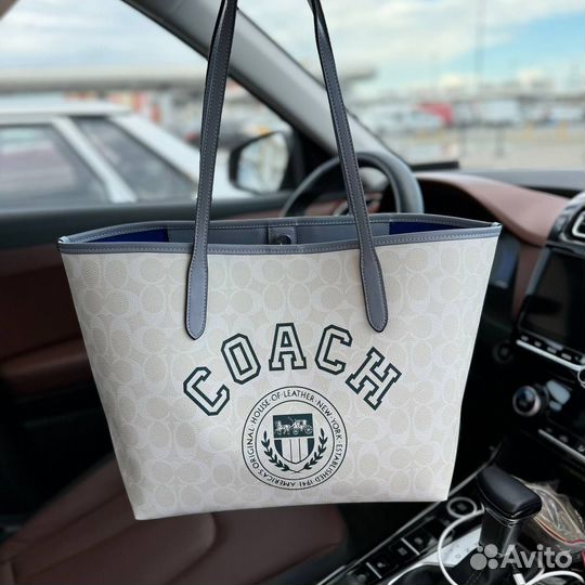 Cумка женская Coach City Tote In Signature Canvas