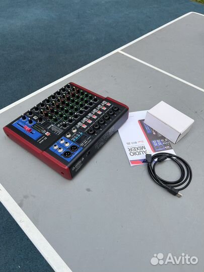 Микшерный пульт 8 каналов FX + USB + bluetooth