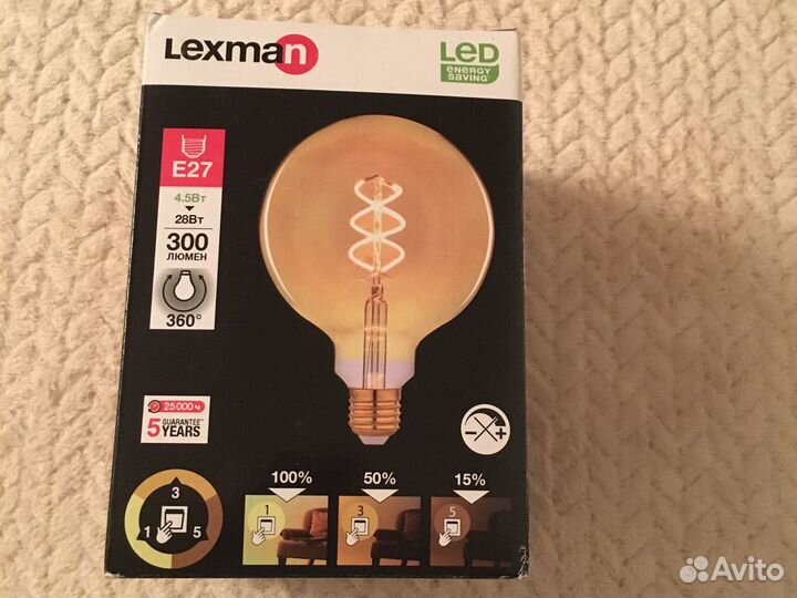 Лампа накаливания декоративная