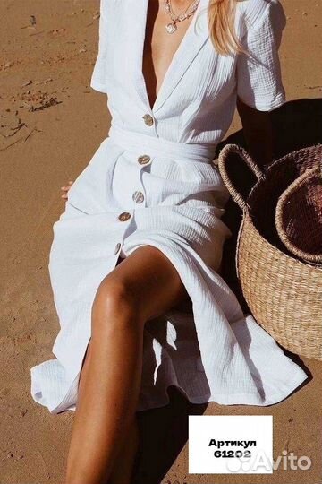 Платье миди летнее