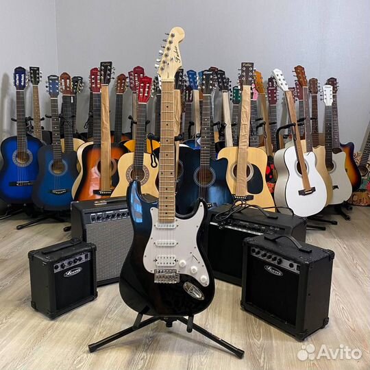 Электрогитара + комбоусилитель (для Давида)