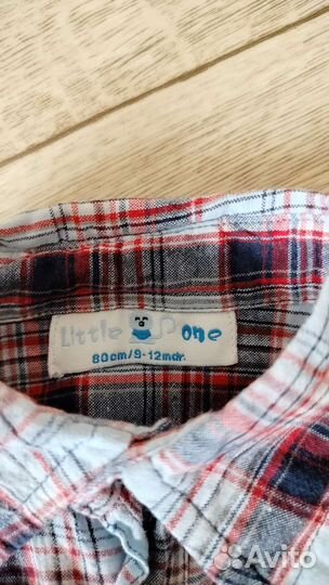 Рубашки для мальчика H&M 74-80
