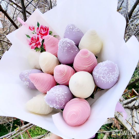 Букет из клубники в шоколаде