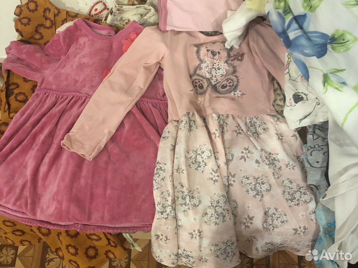 Большой пакет вещей на девочку