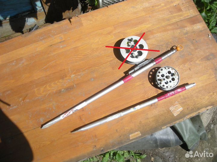 Резинка на удочке с катушкой снасть СССР самовывоз