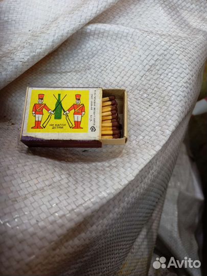 Спички СССР в деревянном коробке
