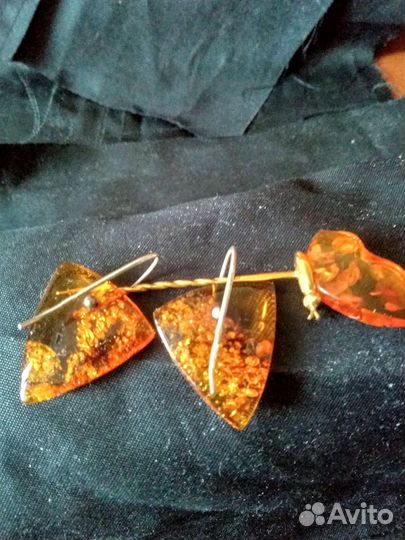 Янтарь СССР украшения