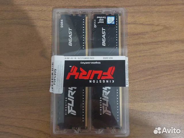 Оперативная память ddr4 Kingston fury 16gb
