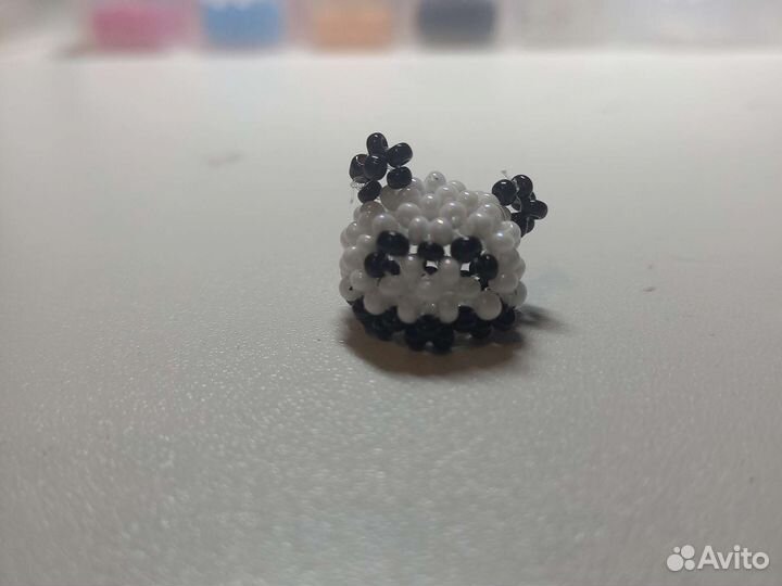 Мини амигуруми кругляш из бисера