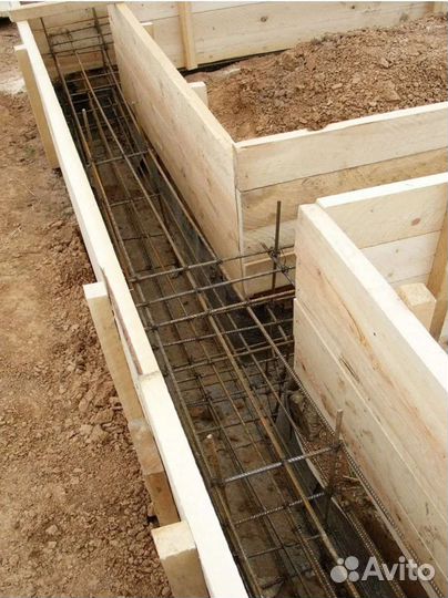 Бетоные работы, фундамент, отмостка