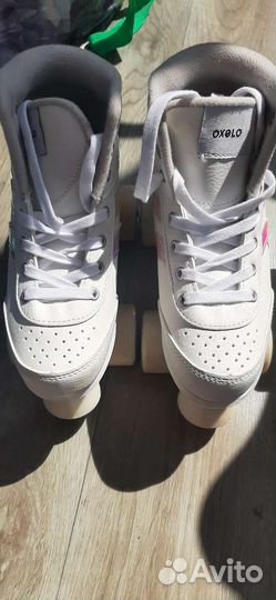 Роликовые коньки квады р.35