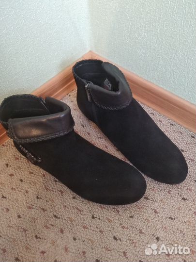 41 р Ботинки кожа
