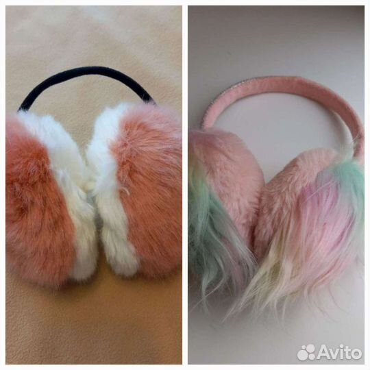 Меховые наушники для девочки