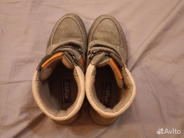 Ботинки кожаные