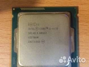 Core i5 4670 3.4Ггц lga 1150
