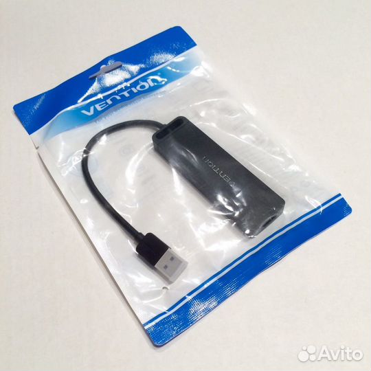 4-port USB 3.0+power Hub Vention (новый)