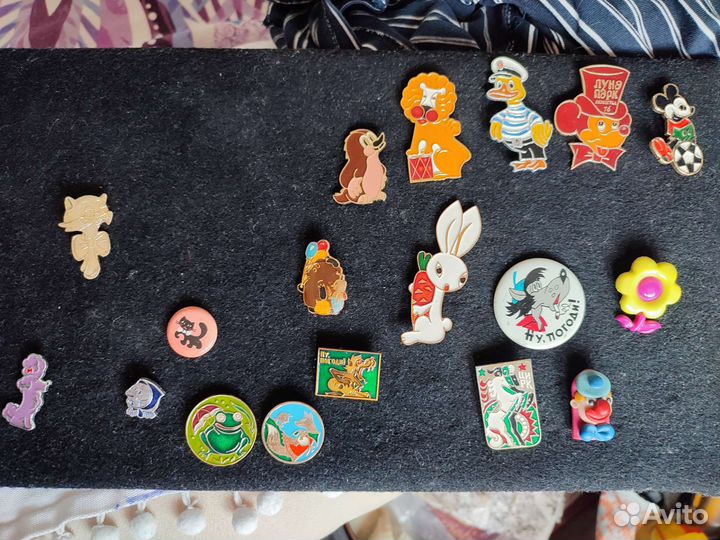 Детские значки СССР (советские, мультфильмы)