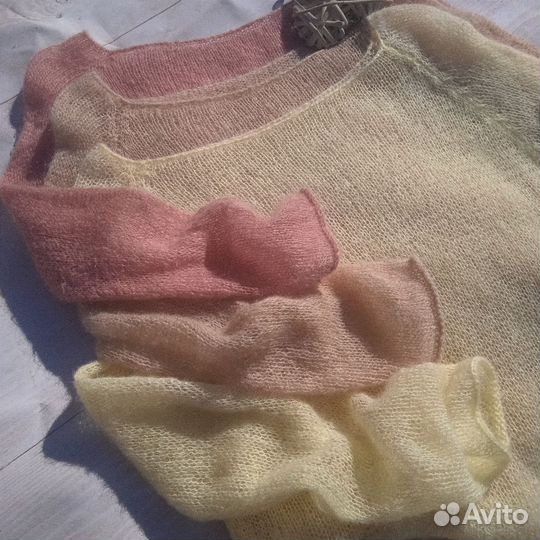 Свитер паутинка из мохера