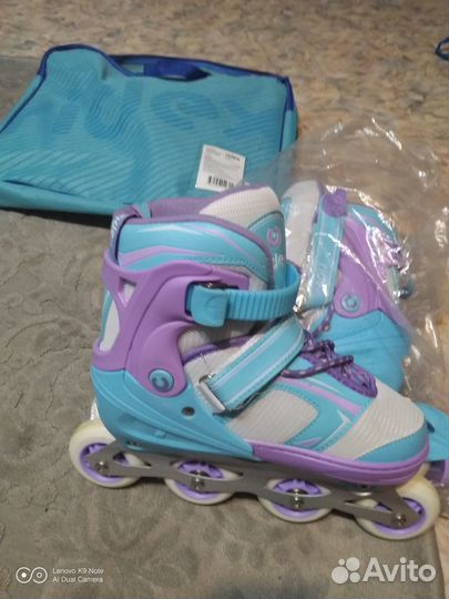 Роликовые коньки раздвижные размер 38-41