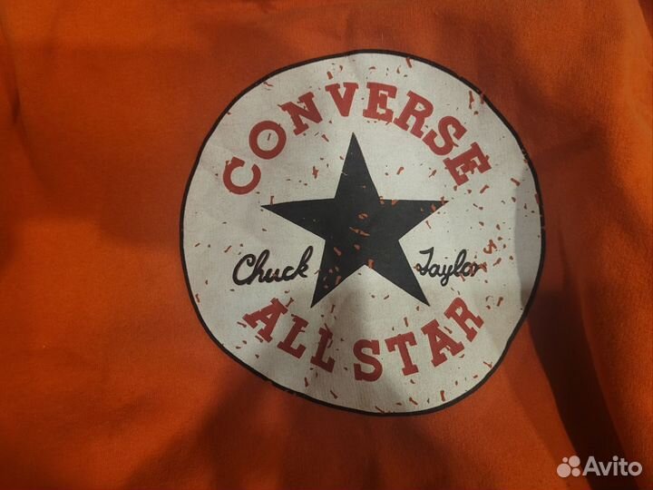 Толстовка Converse, оранжевая, M