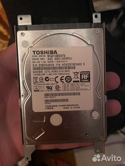 Жеский диск Toshiba 750 гб MQ01ABD075