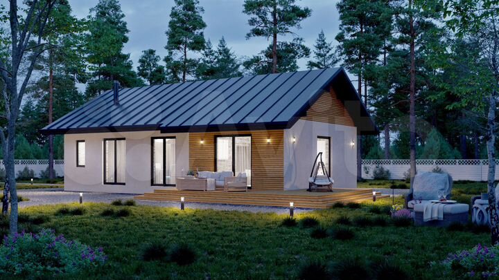 Коттедж 120 м² на участке 6 сот.