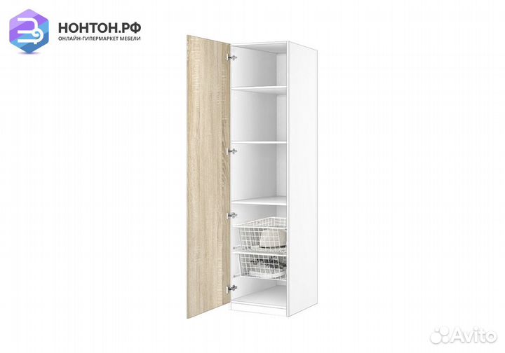 Пенал Село 5.01 белый / дуб сонома