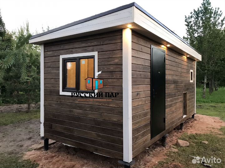 Баня под ключ 6х2,5 комфортная