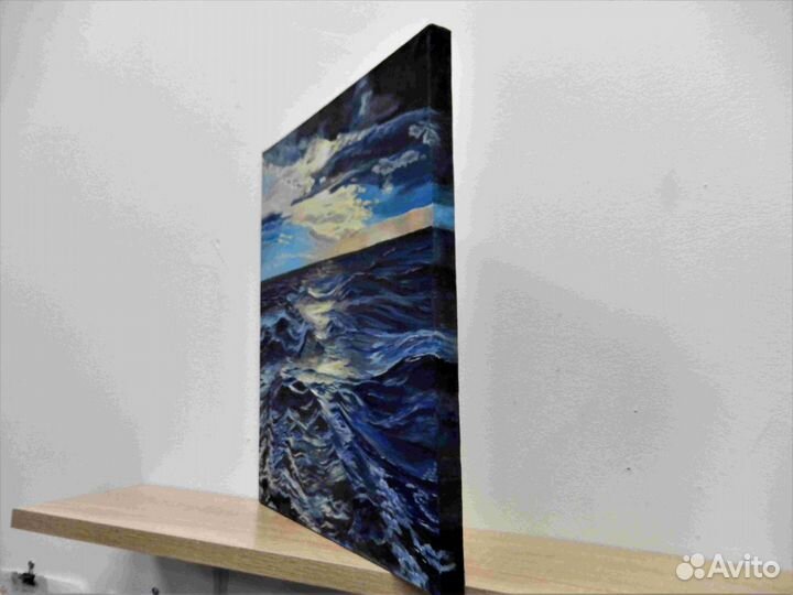 Картина маслом морской пейзаж 