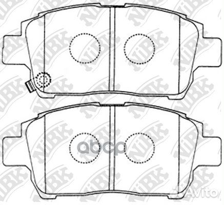 Колод. торм. диск. NiBK PN1472 NiBK