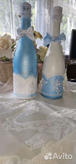 Серверовка,свадебные бокалы