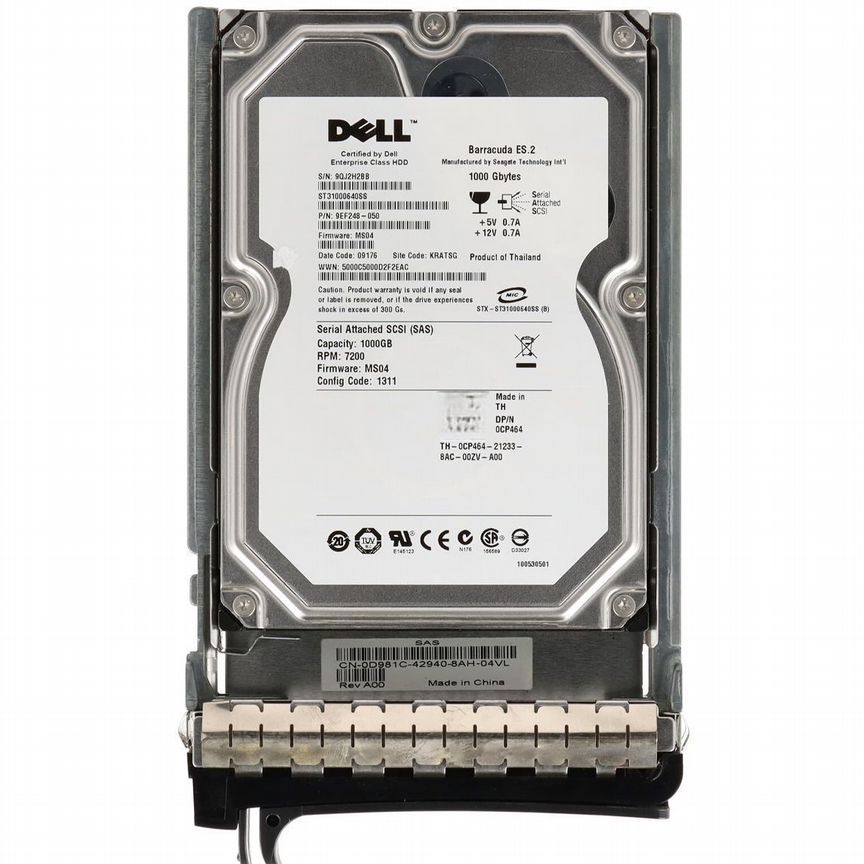 [0CP464] Жесткий Диск Dell 1tb Sas 3,5" Hdd 0cp464