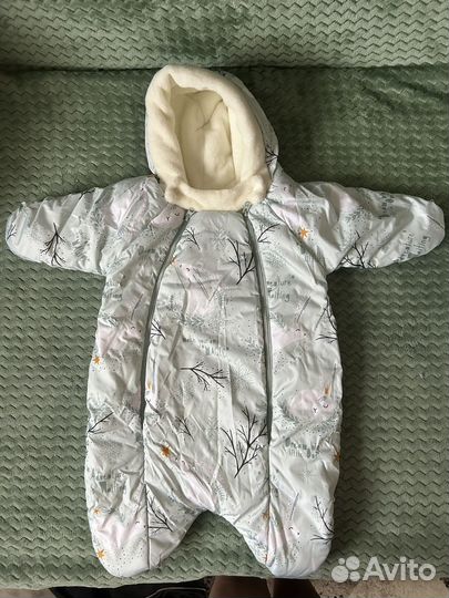 Зимний комплект на выписку Babyglory 56-62