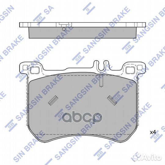 SP1961 колодки дисковые передние MB W222 S350