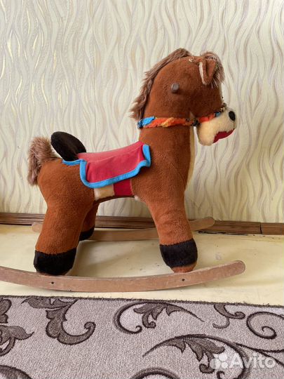 Качалка лошадь,Игрушка попрыгун олень
