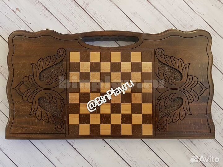 Нарды резные Звезда Марселя бронза