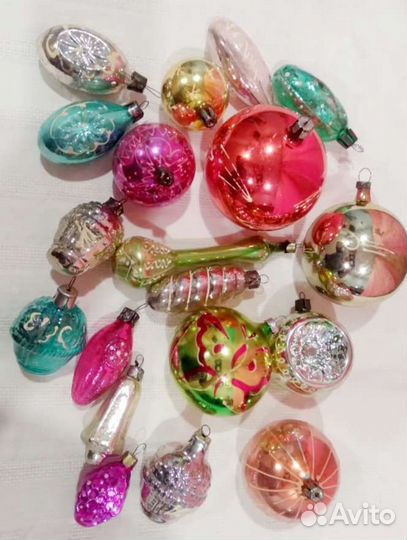 Ёлочные игрушки ссср. Шары и другие с фосфором