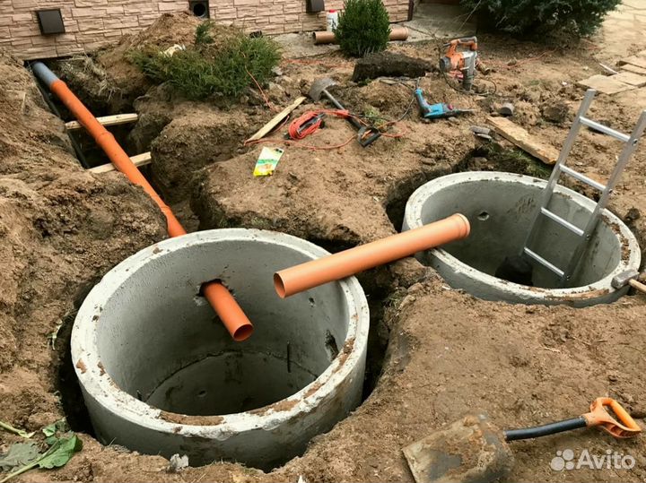 Септик из жби колец под ключ за 1 день