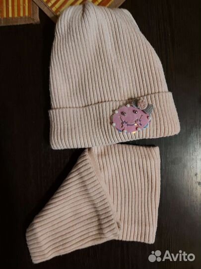 Комплект шапка, шарф