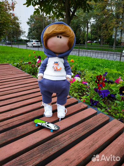 Кукла ручной работы мальчик