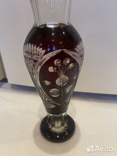Ваза марганцевое стекло СССР