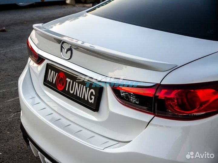Защитная накладка на задний бампер для Mazda 6 GJ