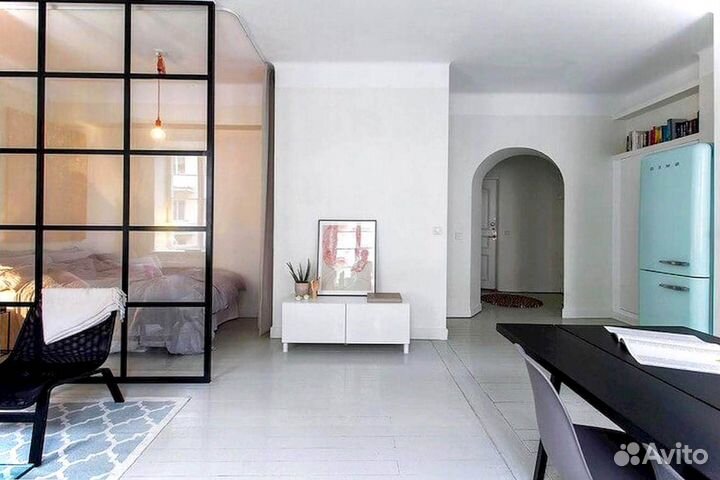 Стеклянная перегородка